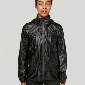Lululemon Stronger as One Jacket Coat Full Zip Barrys Matte Foil Black Limited 4
